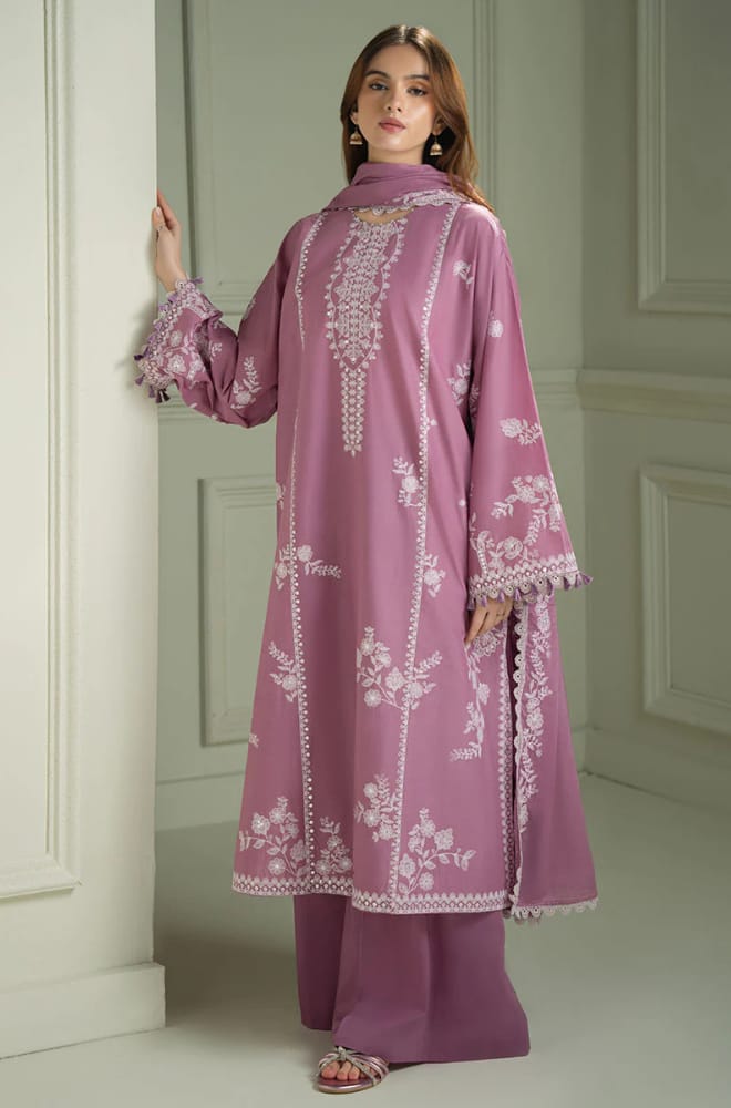 SR-CS900 Unstitched Heavy Embroidered Dhanak Suit With Embroidered Dhanak Shawl