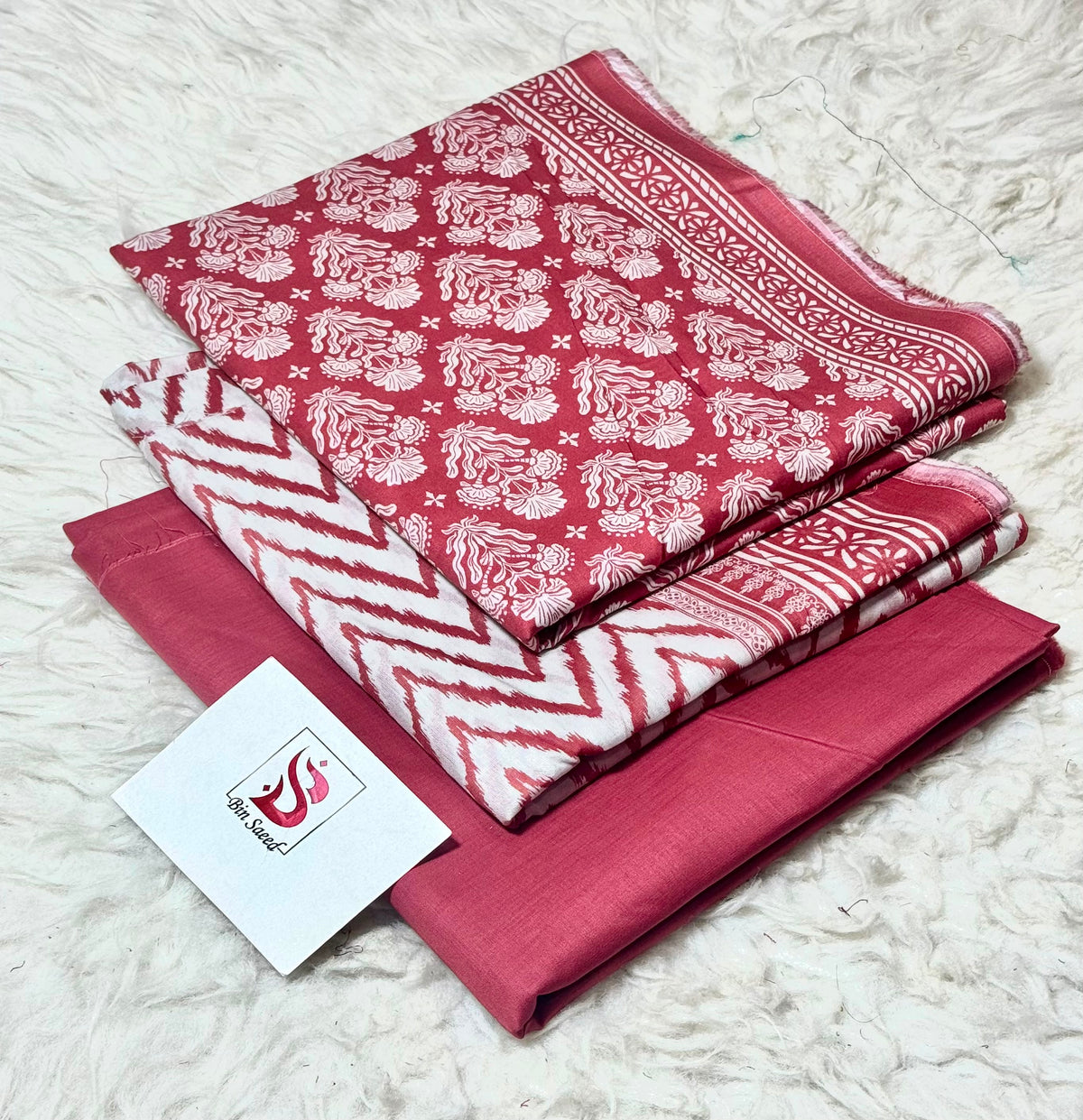 BIN SAEED LAWN COLLECTION 100% ORIGINAL