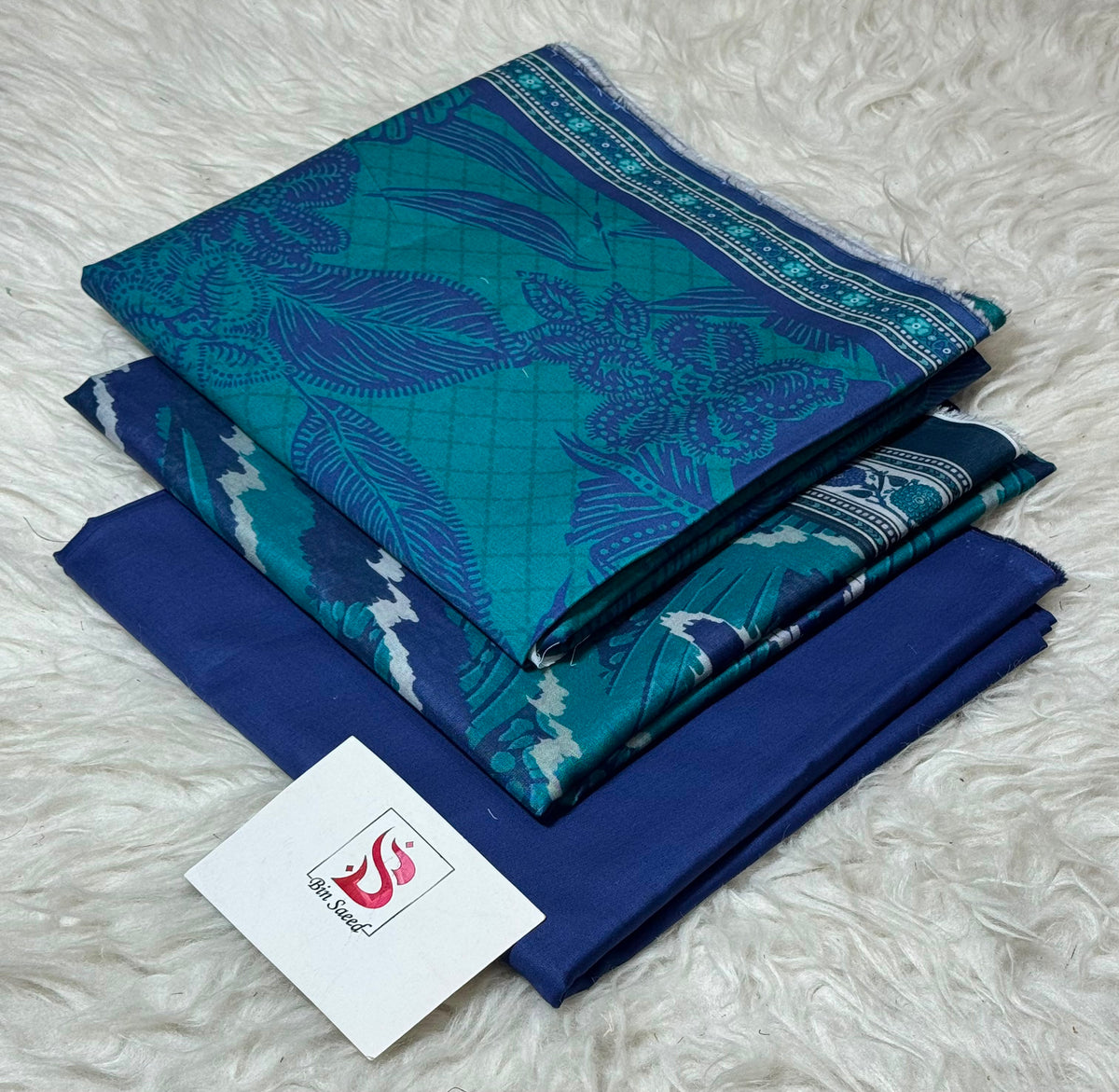 BIN SAEED LAWN COLLECTION 100% ORIGINAL