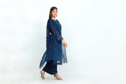 IB904 - Embroidered 3-Piece Stitched Suit