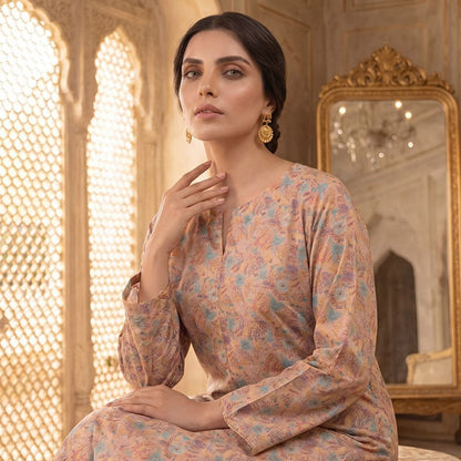 2 Piece Premium Lawn Unstitched Suit (Kurta & Trouser) LC-5001