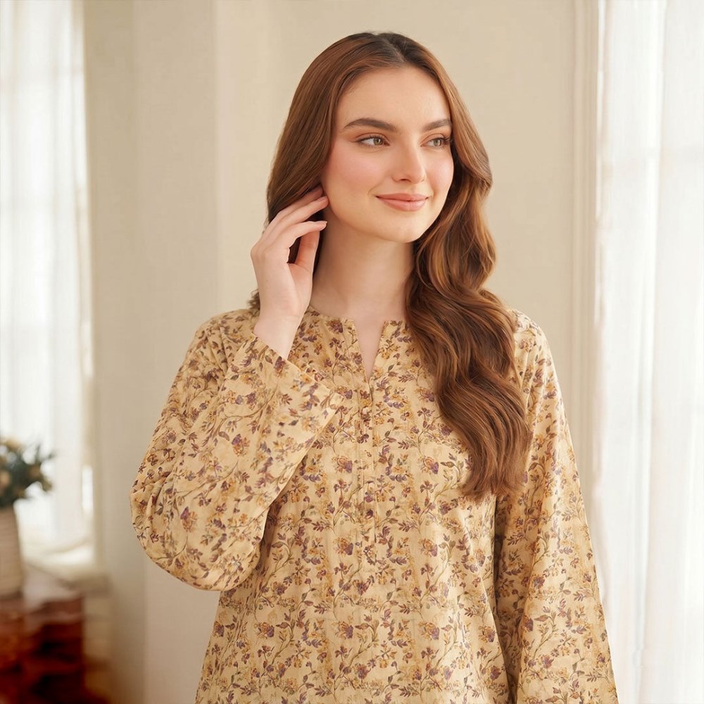 2 Piece Premium Lawn Unstitched Suit (Kurta & Trouser) LC-5003