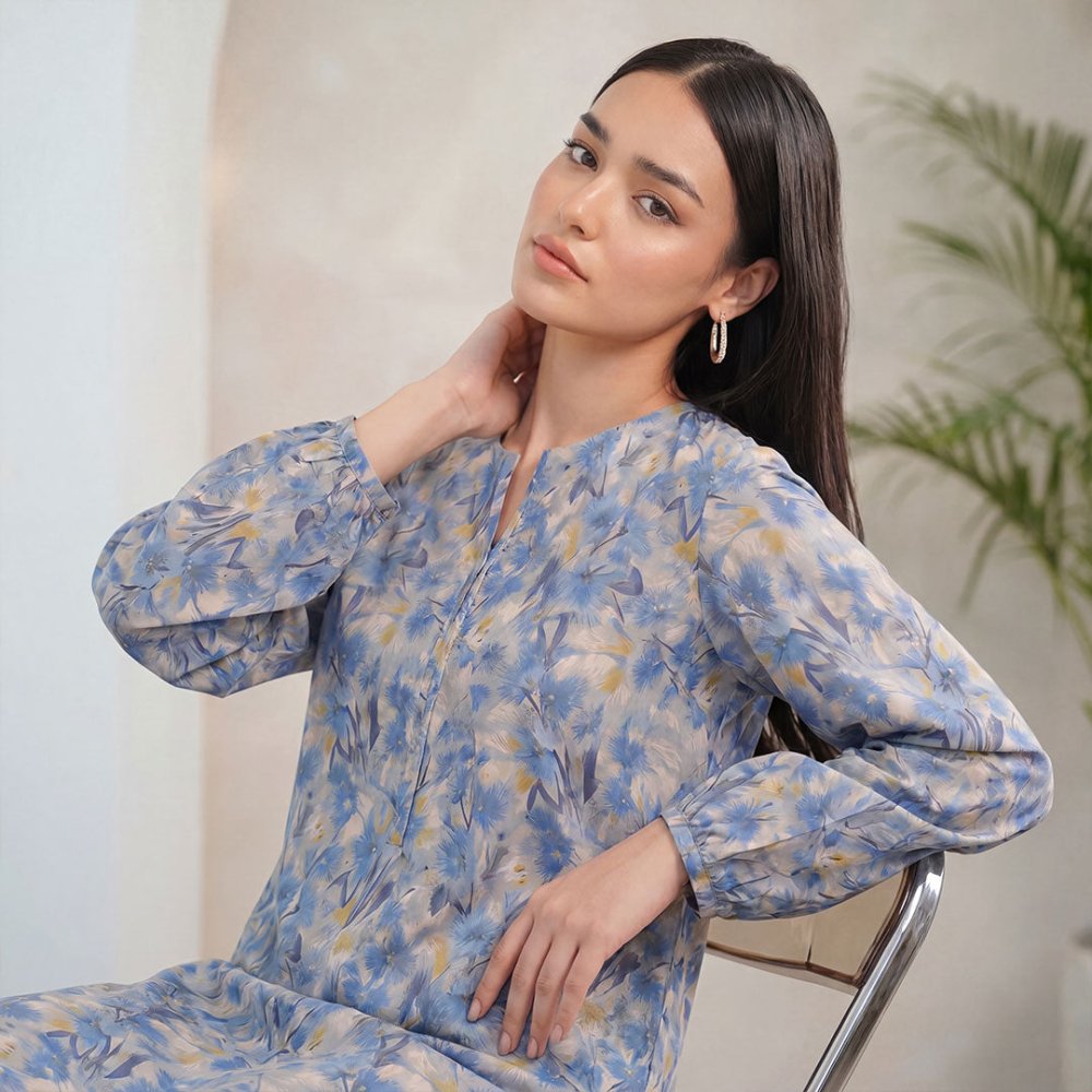 2 Piece Premium Lawn Unstitched Suit (Kurta & Trouser) LC-5005