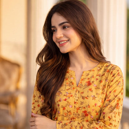 2 Piece Premium Lawn Unstitched Suit (Kurta & Trouser) LC-5006