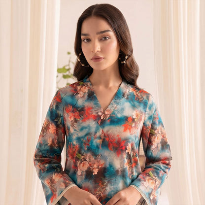 2 Piece Premium Lawn Unstitched Suit (Kurta & Trouser) LC-5007