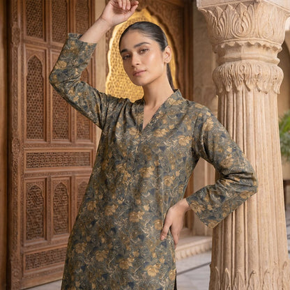 2 Piece Premium Lawn Unstitched Suit (Kurta & Trouser) LC-5012