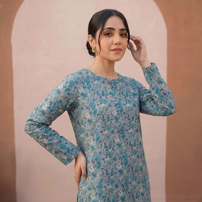 2 Piece Premium Lawn Unstitched Suit (Kurta & Trouser) LC-5013
