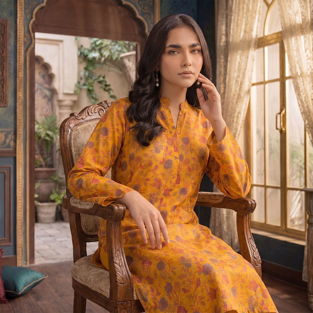 2 Piece Premium Lawn Unstitched Suit (Kurta & Trouser) LC-5014