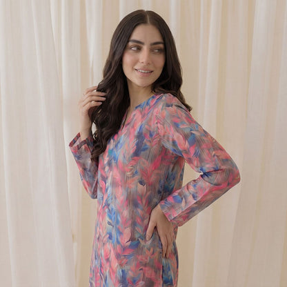 2 Piece Premium Lawn Unstitched Suit (Kurta & Trouser) LC-5016