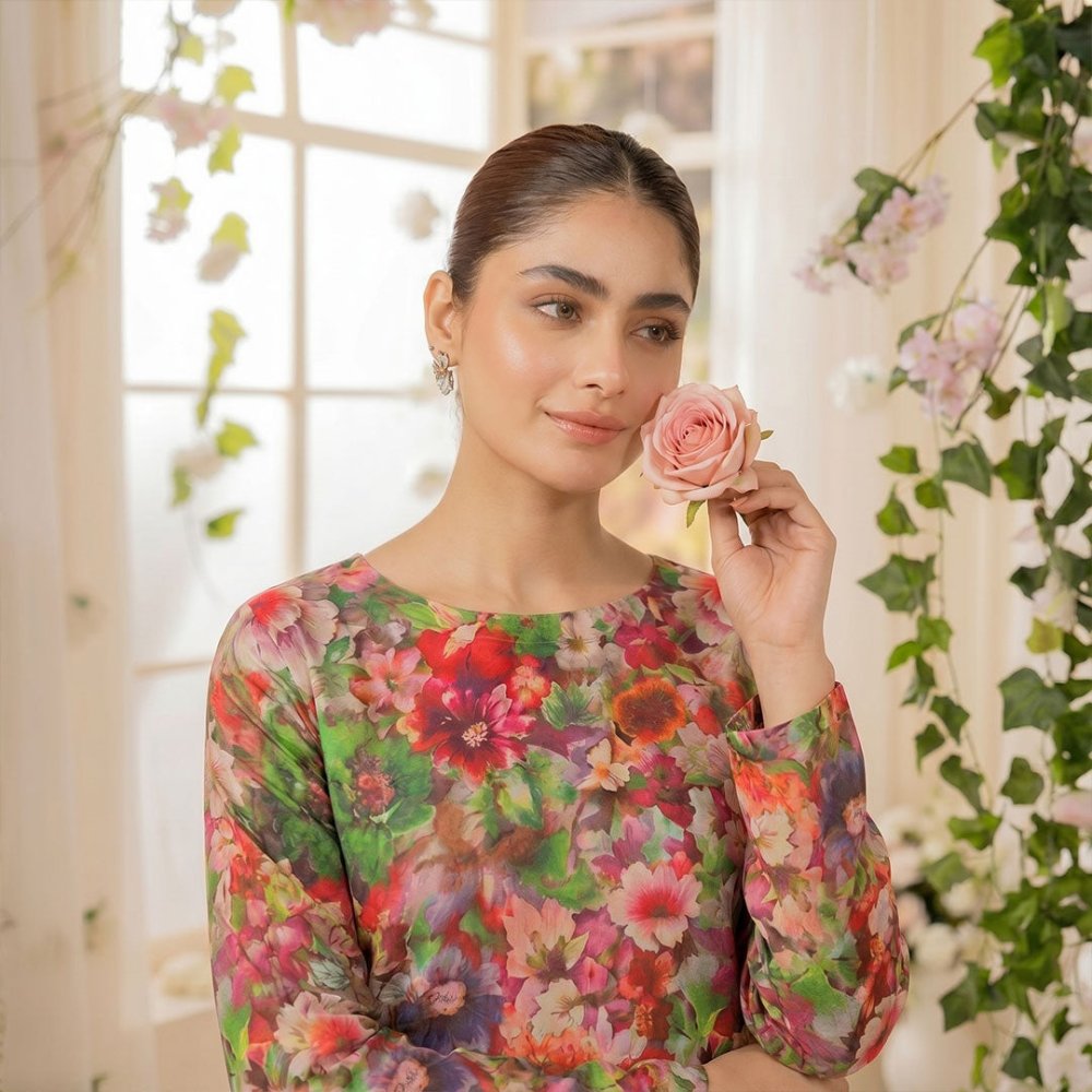 2 Piece Premium Lawn Unstitched Suit (Kurta & Trouser) LC-5018