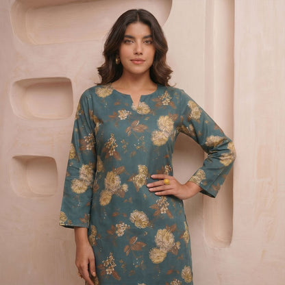 2 Piece Premium Lawn Unstitched Suit (Kurta & Trouser) LC-5021