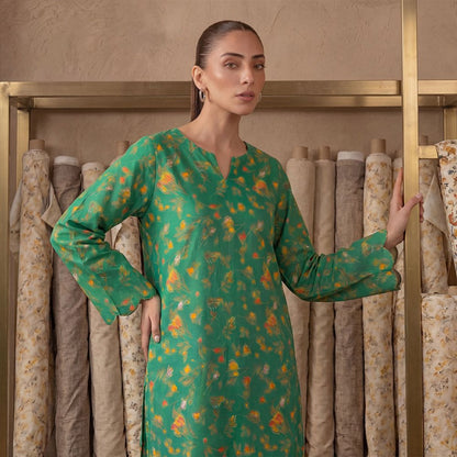 2 Piece Premium Lawn Unstitched Suit (Kurta & Trouser) LC-5023