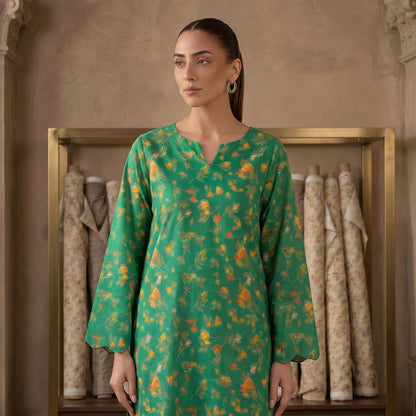 2 Piece Premium Lawn Unstitched Suit (Kurta & Trouser) LC-5023