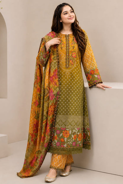 SR-D359 Digital Printed Lawn Suit 3pc With Lawn Digital Printed Dupatta