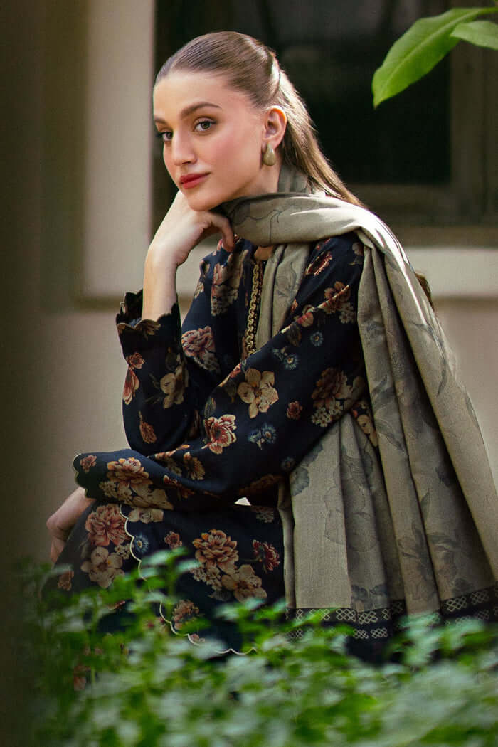 SR-BQ412 Digital Printed Lawn Suit 3pc With Lawn Digital Printed Dupatta