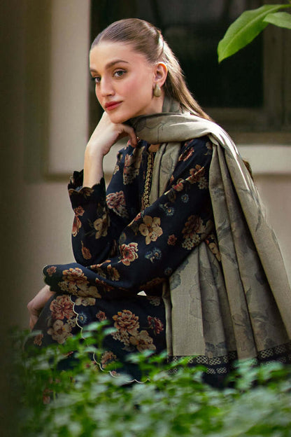 SR-BQ412 Digital Printed Lawn Suit 3pc With Lawn Digital Printed Dupatta
