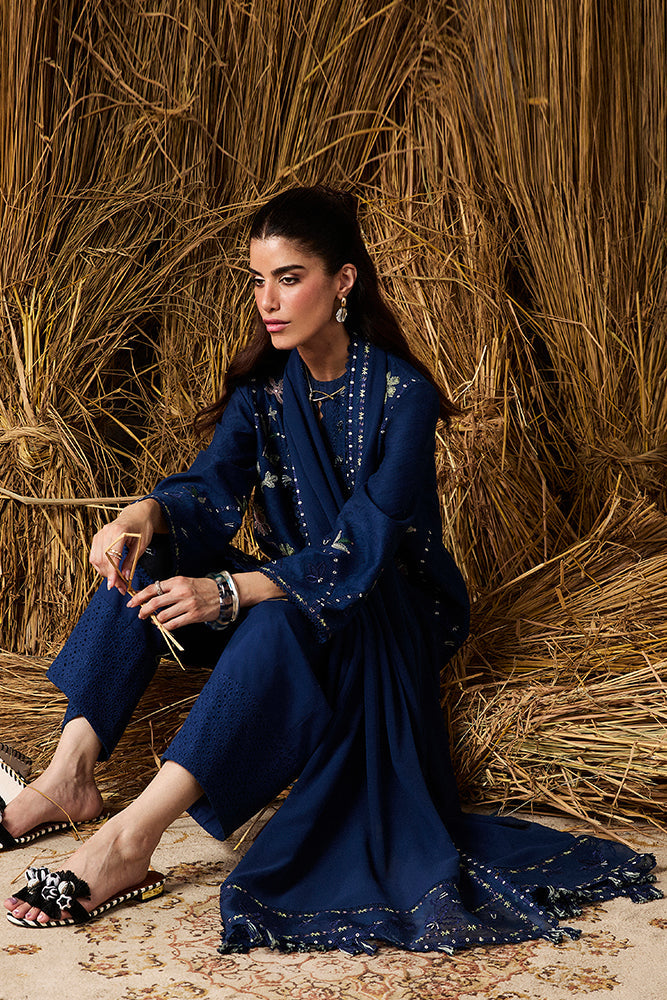 MARIA.B-3PC LAWN EMBROIDERED SHIRT WITH LAWN EMBROIDERED DUPATTA AND TROUSER-BIC-4715