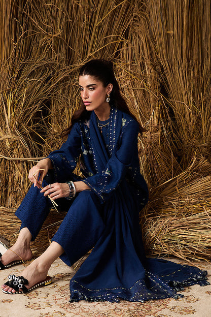 MARIA.B-3PC LAWN EMBROIDERED SHIRT WITH LAWN EMBROIDERED DUPATTA AND TROUSER-BIC-4715
