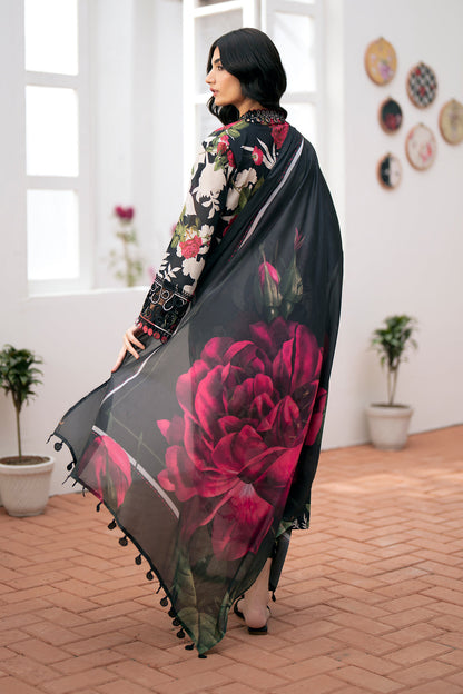 SR-BQ36 Digital Printed Khaddar Suit 3pc with Khaddar Digital Printed Dupatta