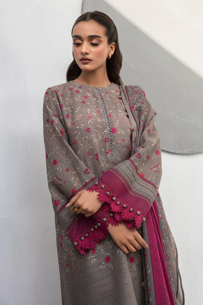 SR-BQ405 Digital Printed Khaddar 3Pc Suit With Digital Printed Khaddar Dupatta