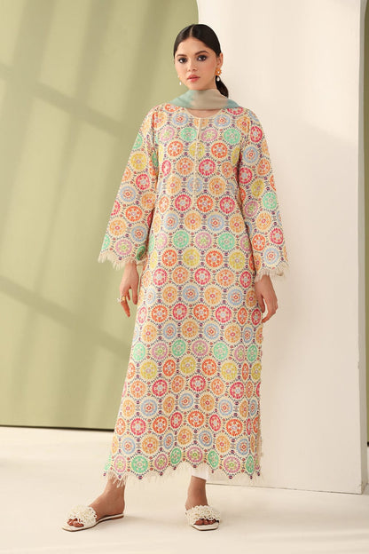 SR-BQ201 Digital Printed Lawn Suit 3pc With Monar Digital Printed Dupatta