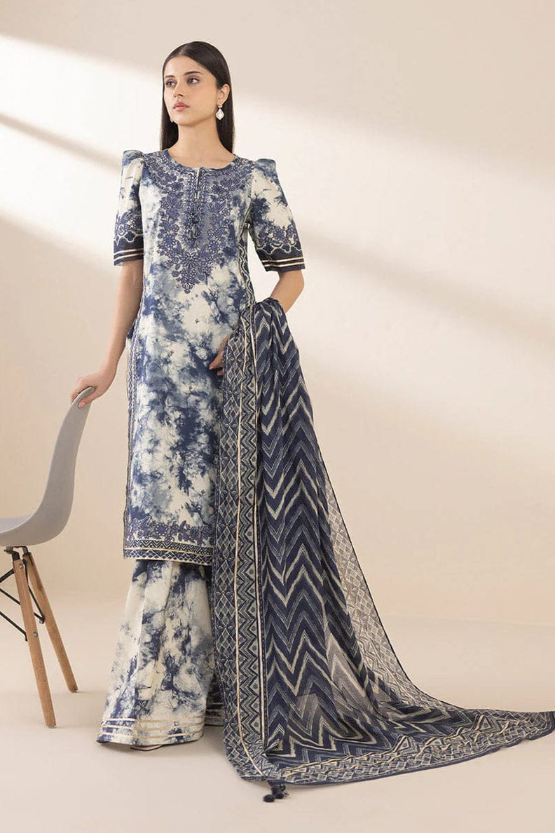SR-SP500 Unstitched Digital Printed Lawn Suit 3pc With Digital Printed Lawn Dupatta