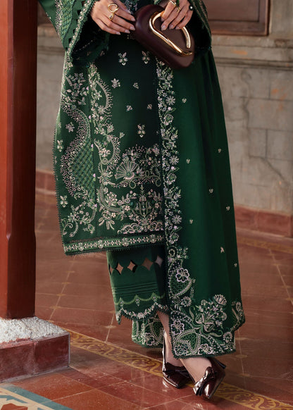 SAPPHIRE-3PC LAWN EMBROIDERED SHIRT WITH KHADDI NET EMBROIDERED DUPATTA AND TROUSER-BIC-4678