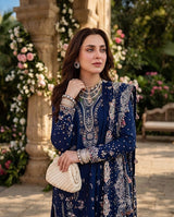 Dhanak Embroidered 3 Piece Suit | Premium Winter Collection | LL-1001