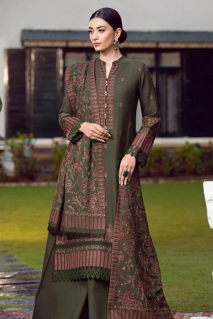 SR-925(L) Dhanak Embroidered Suit with Dhanak Embroidered Shawl