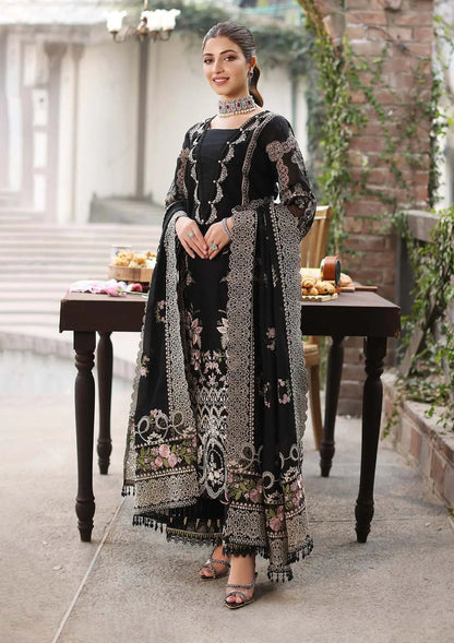 ASIM JOFA-3PC LAWN EMBROIDERED SHIRT WITH CHIFFON EMBROIDERED DUPATTA AND TROUSER -BIC-4633