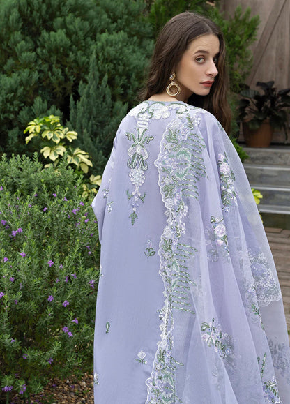 MUSHQ-3PC LAWN EMBROIDERED SHIRT WITH KHADDI NET EMB DUPATTA AND TROUSER-BIC-4804