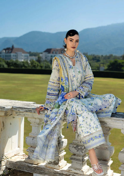 SR-MB485 Unstitched Digital Printed Lawn Suit 3pc With Digital Printed Lawn Dupatta