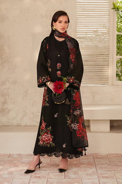 SR-BQ209 Unstitched Digital Printed Lawn Suit 3pc With Digital Printed Lawn Dupatta