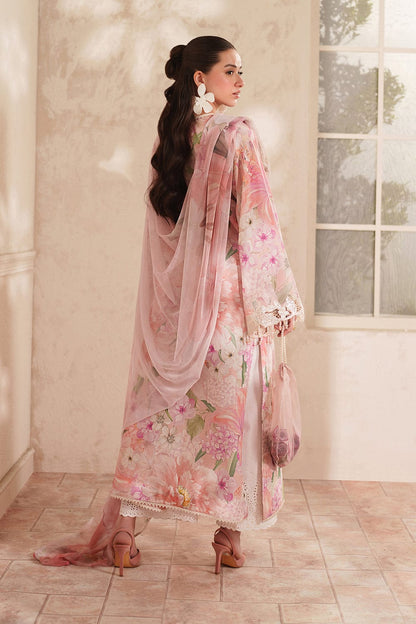 SR-BQ208 Unstitched Digital Printed Lawn Suit 3pc With Digital Printed Lawn Dupatta