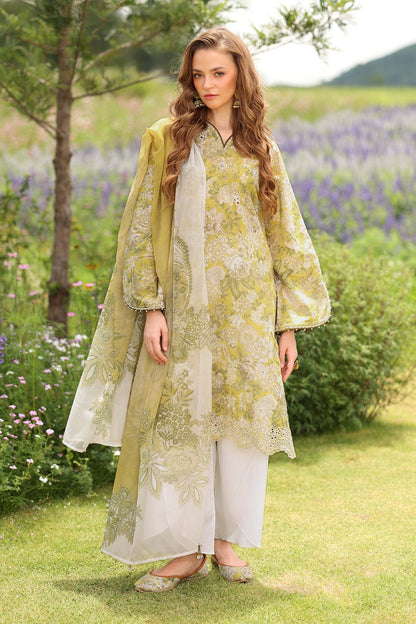 SR-BQ203 Unstitched Digital Printed Lawn Suit 3pc With Digital Printed Lawn Dupatta
