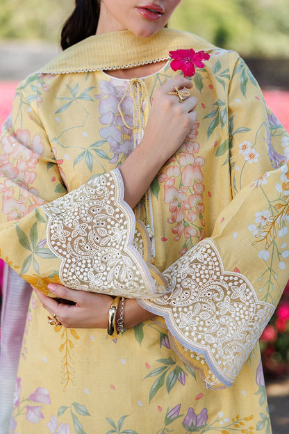 SR-JZ205 Unstitched Digital Printed Lawn Suit 3pc With Digital Printed Lawn Dupatta