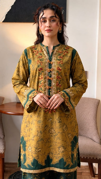 SR-MB207 Lawn Unstitched Digital Printed Suit
