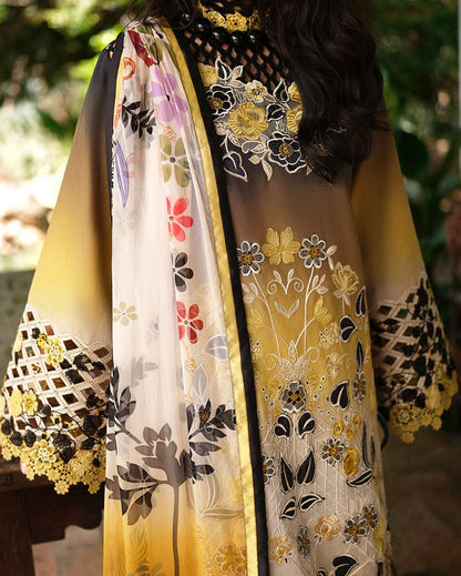 SR-MB206 Unstitched Digital Printed Lawn Suit 3pc With Digital Printed Lawn Dupatta