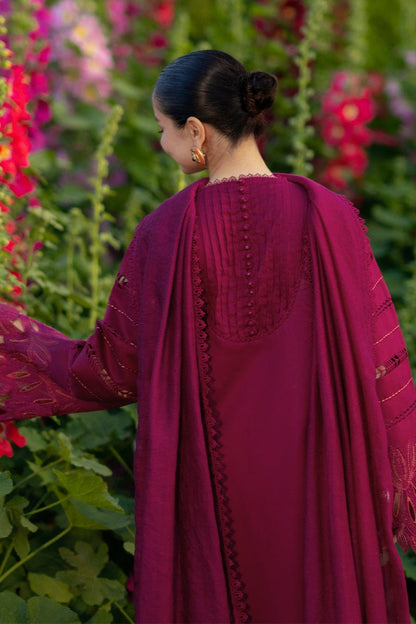 SR-RR2810 Lawn Unstitched Embroidered 3pc Suit With Lawn Fully Embroidered Dupatta