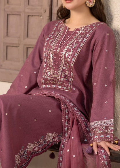 SR-QL2850 Lawn Unstitched Fully Sequence Embroidered 3pc Suit With Bamber Chiffon Embroided Dupatta