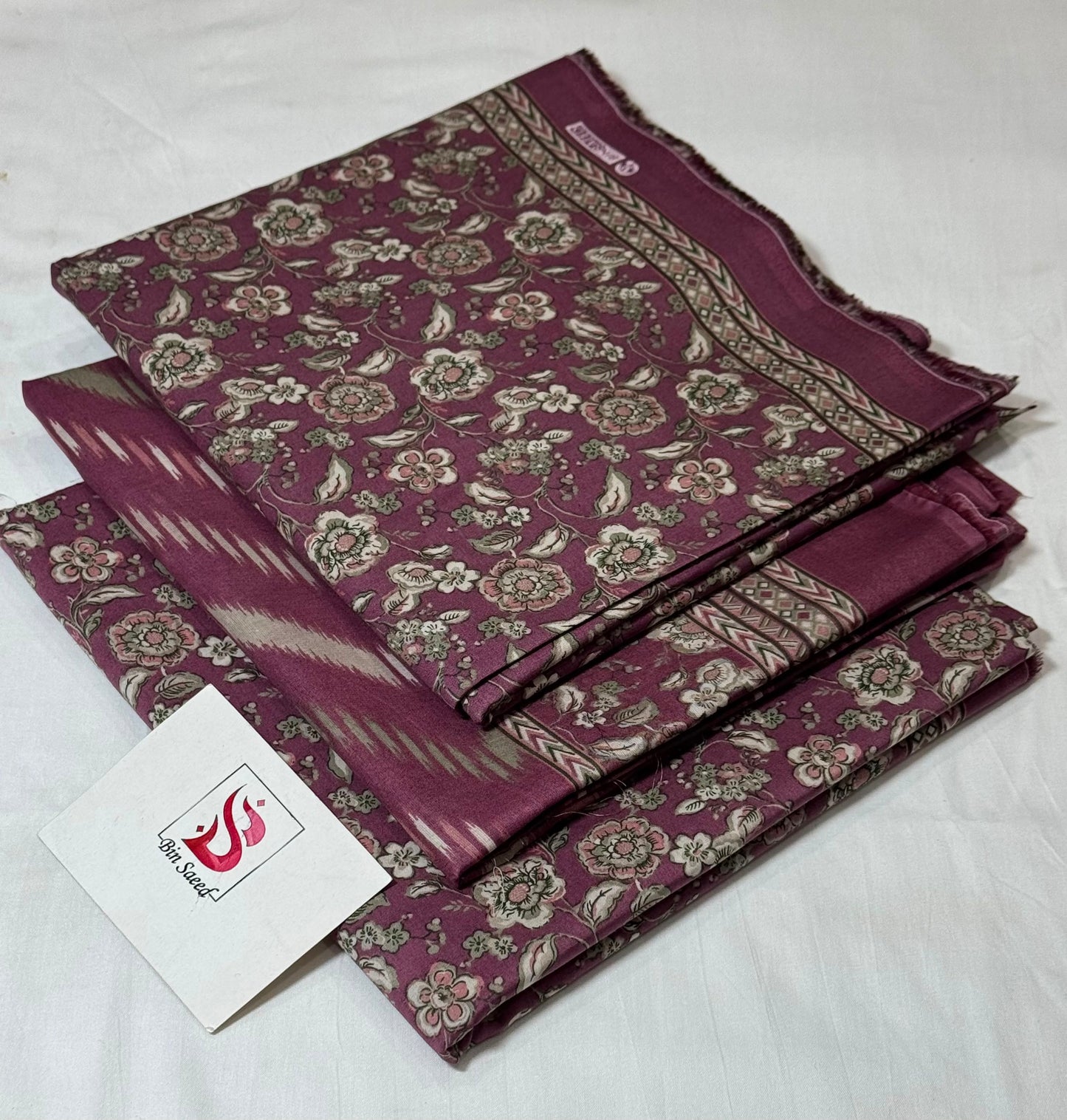 BIN SAEED LAWN COLLECTION  100% ORIGINAL