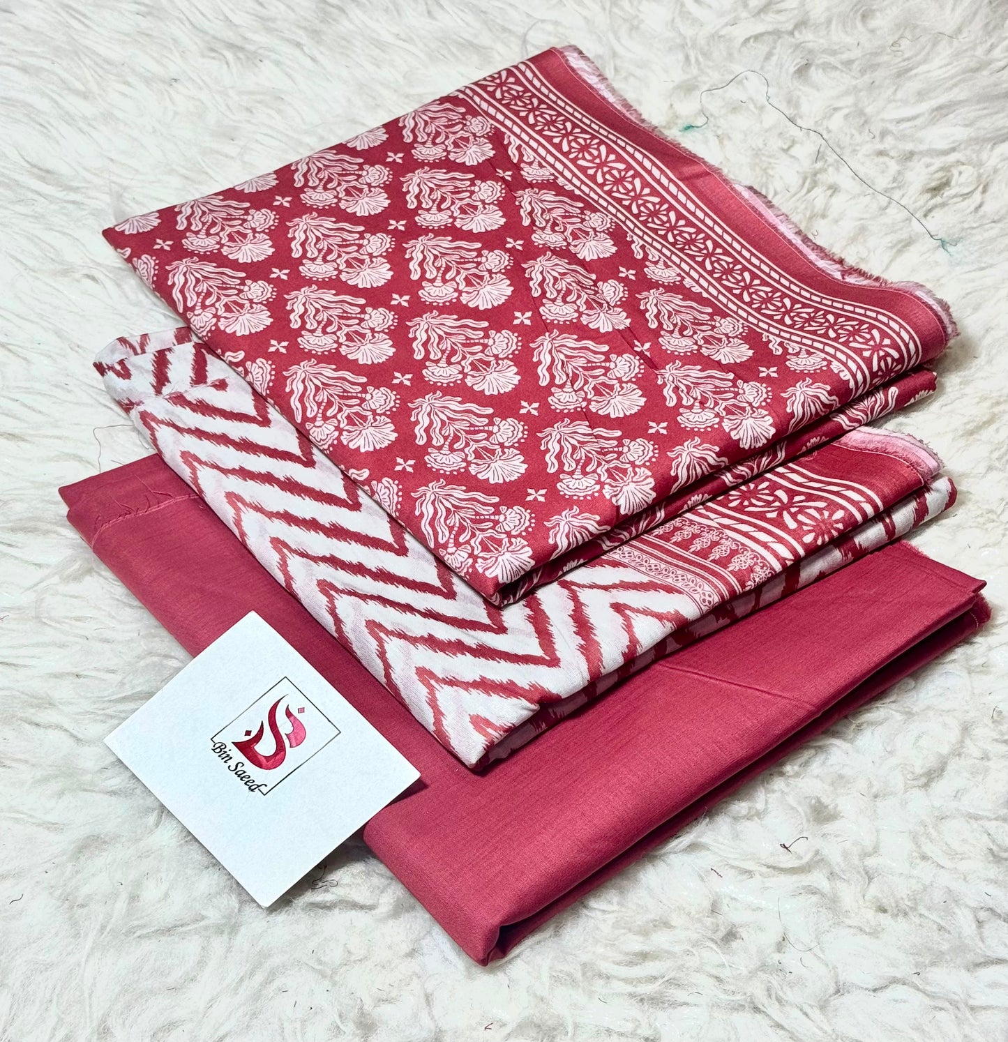 BIN SAEED LAWN COLLECTION  100% ORIGINAL