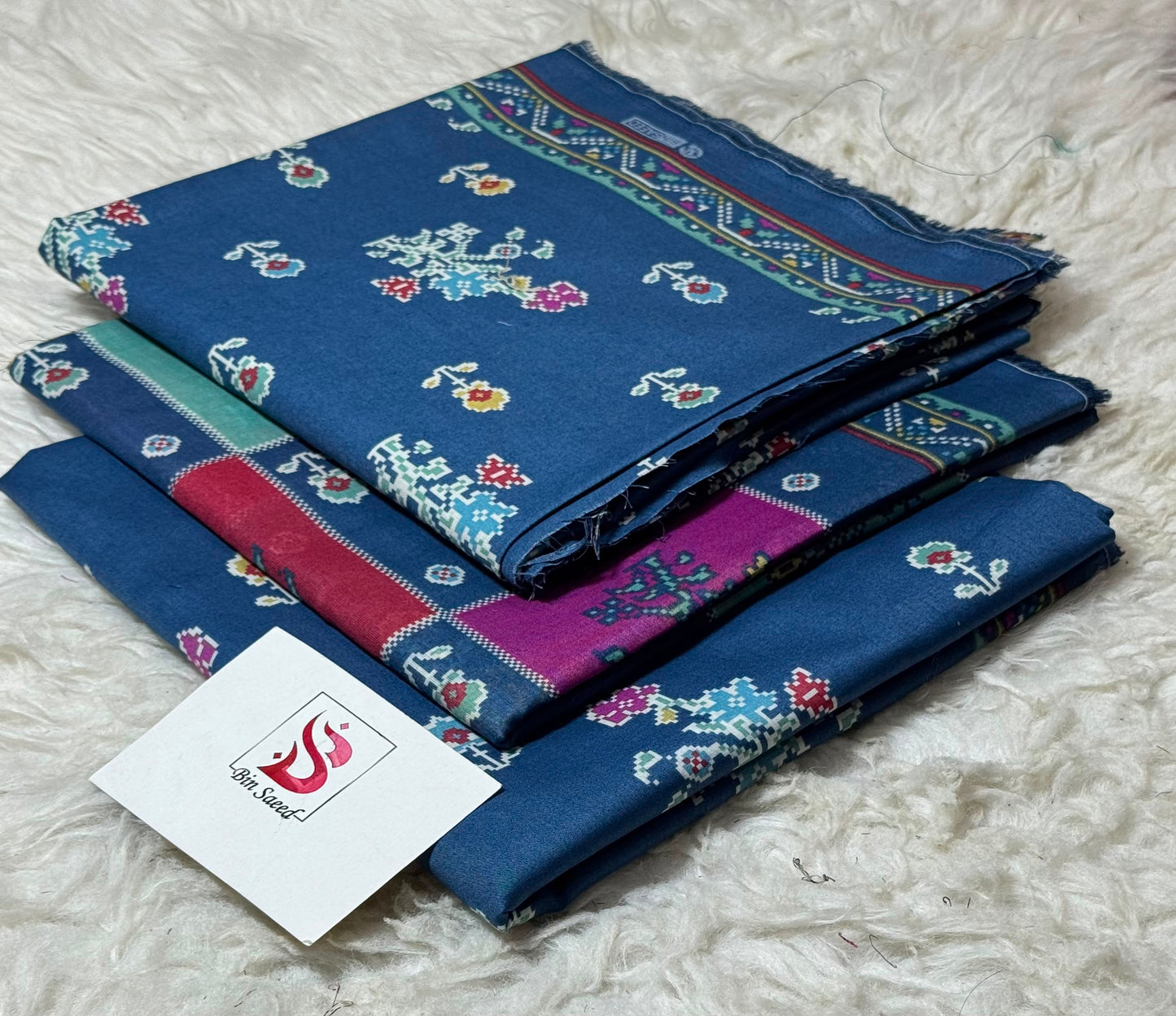 BIN SAEED LAWN COLLECTION  100% ORIGINAL
