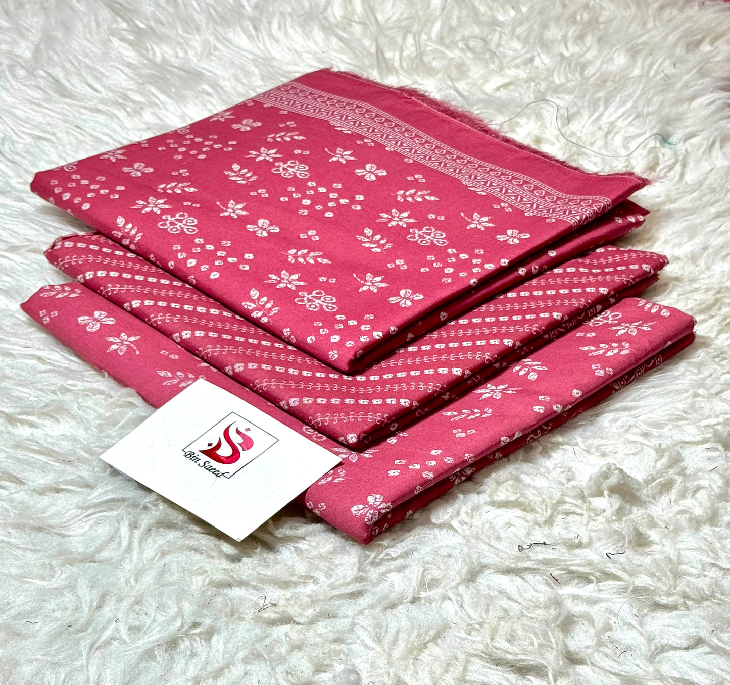 BIN SAEED LAWN COLLECTION  100% ORIGINAL