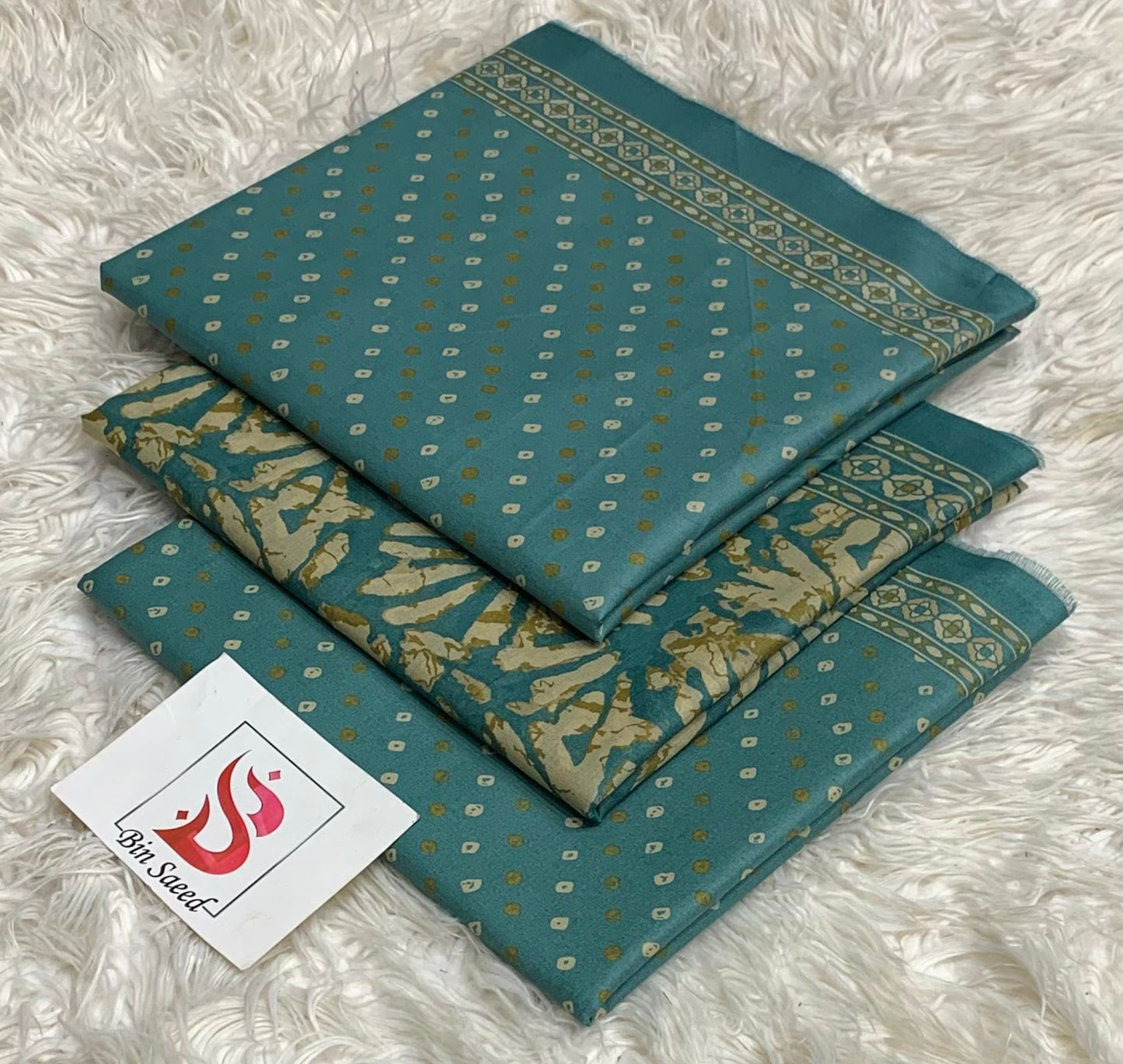 BIN SAEED LAWN COLLECTION  100% ORIGINAL