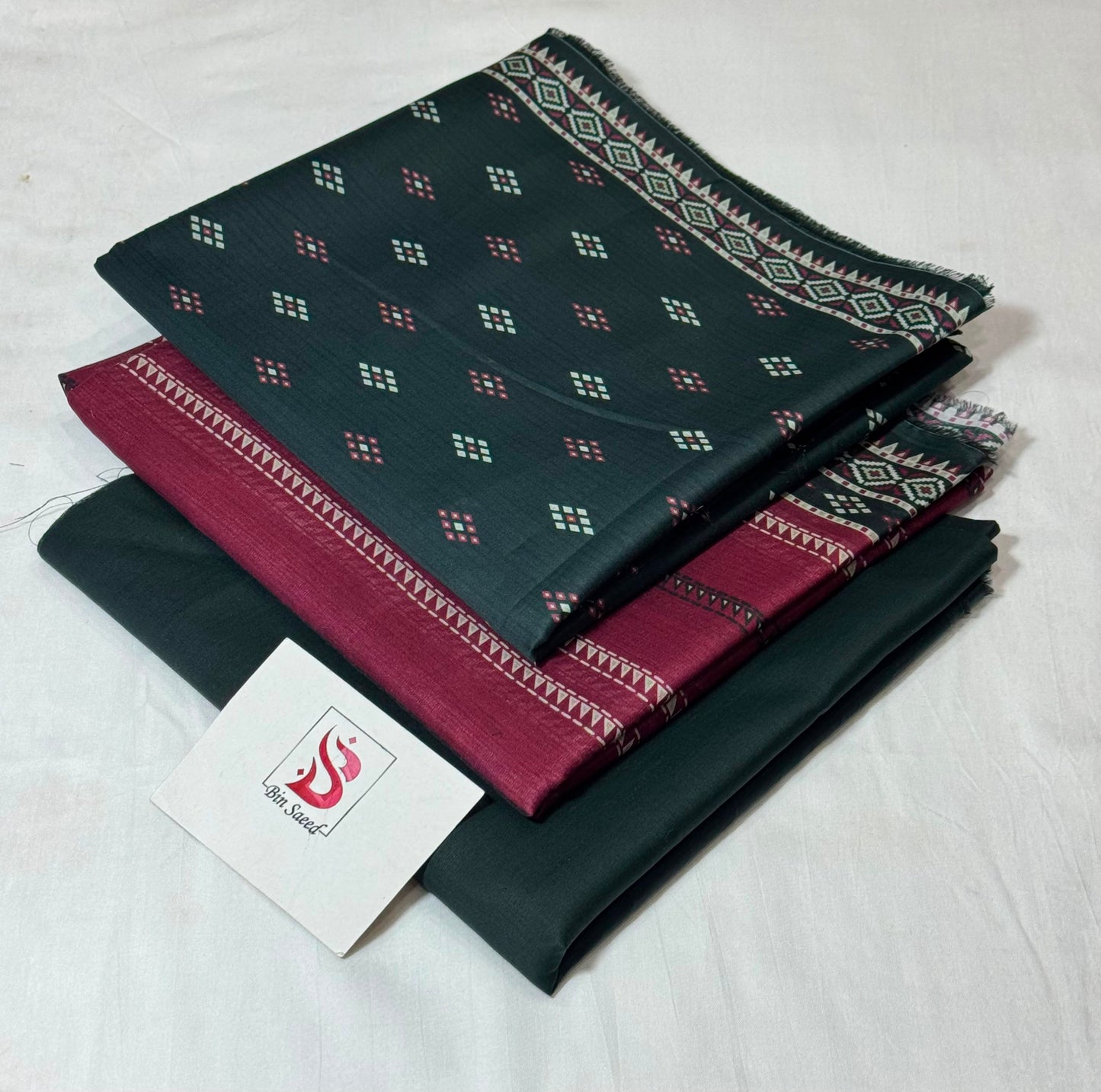 BIN SAEED LAWN COLLECTION  100% ORIGINAL