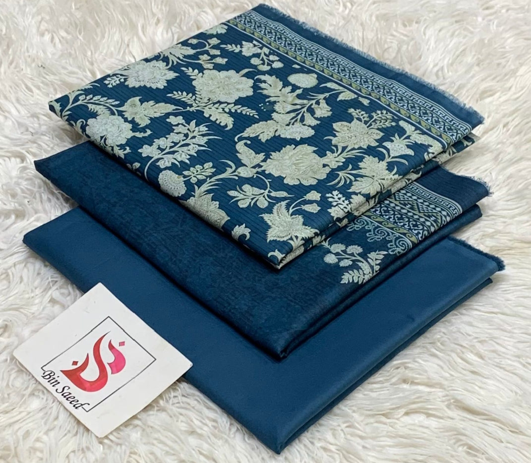 BIN SAEED LAWN COLLECTION  100% ORIGINAL