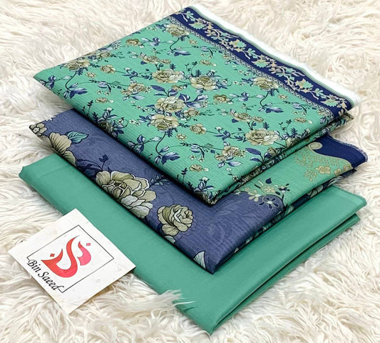 BIN SAEED LAWN COLLECTION  100% ORIGINAL