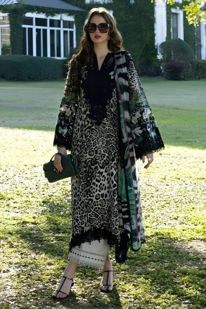 SR-EL204 Unstitched Digital Printed Lawn Suit 3pc With Digital Printed Lawn Dupatta