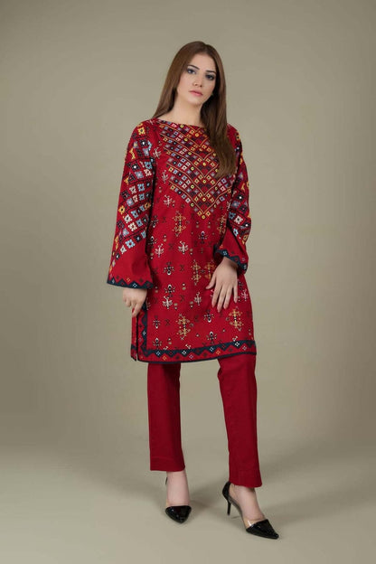 SR-KS760 Lawn Embroidered 2pc Suit